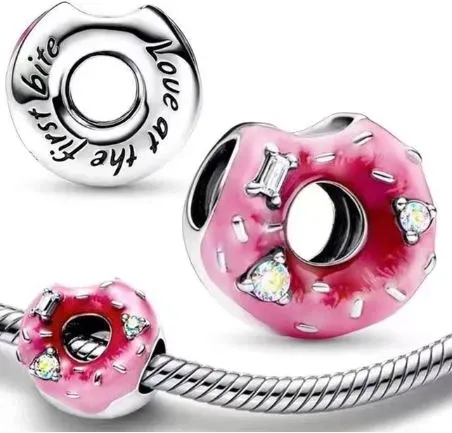 Charms Donut pączek srebro 925 SimplyMe + GRATIS