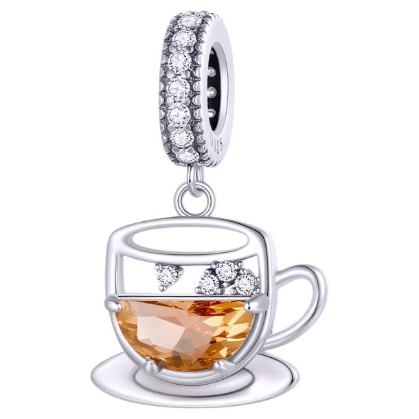 Charms FILIŻANKA HERBATY 925 srebro kawa zawieszka herbata