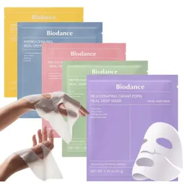 maski-biodance-biocollagen-hydro-cera-radiant-refreshing-rejuvenating-5szt
