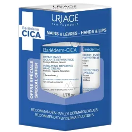 uriage-zestaw-bariederm-krem-do-rak-balsam-do-ust