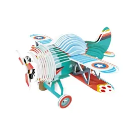 zabawka-samolot-dwuplatowy-3d-do-skladania-model-kartonowy-diy-dla-dzieci