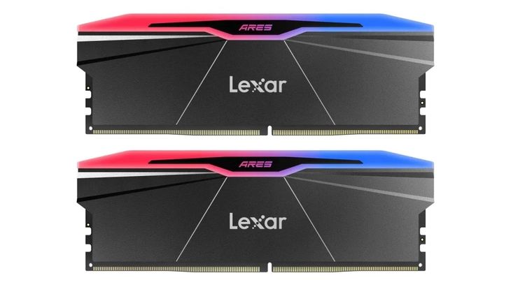 Pamięć DDR5 Lexar ARES RGB 32GB (2x16GB) 6000 CL30 czarna RGB