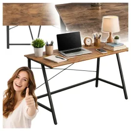 skladane-biurko-industrialne-komputerowe-stolik-dab-ciemny-metalowa-rama