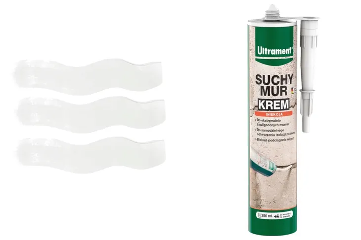 Ultrament Suchy Mur Krem Iniekcyjny do Hydrozolacji Poziomej Murów 290ml