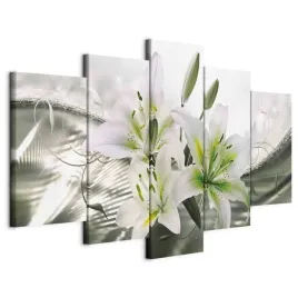 obraz-tryptyk-5-czesci-3d-kwiaty-lilie-nowoczesny-do-sypialni-duzy-200x100