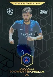 match-attax-ucl-2025-2026-black-edge-edition-be-8-kvaratskhelia-psg