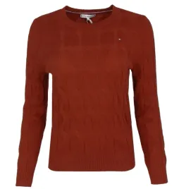tommy-hilfiger-sweter-damski-welniany-warkocz-ciemno-czerwony-xxs