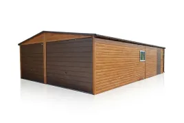 garaz-blaszany-dwustanowiskowy-6x8m-drewnopodobny-okno-drzwi