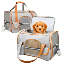 transporter-dla-psa-kota-szary-oxford-50x30x30-lekki-do-8-kg-wentylowany