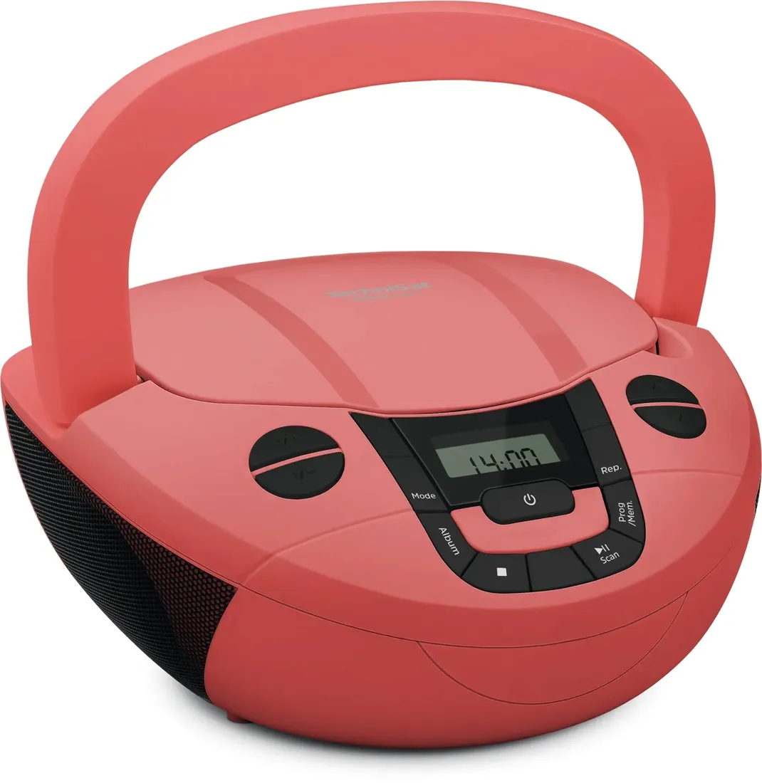 technisat-viola-cd-1-radio-boombox-bluetooth-odtwarzacz-cd-mp3-fm-czerwony-stan-nowy