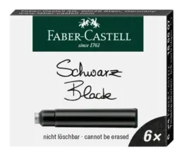 naboje-faber-castell-6-szt-krotkie-czarne