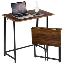 biurko-komputerowe-skladane-loft-proste-80x45-cm-ciemny-orzech-stolik