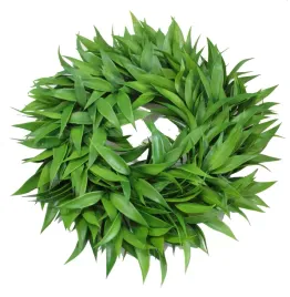 wianek-lisciasty-zielony-wianki-stroik-28-cm