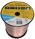 kabel-glosnikowy-technisat-2x25mm-szpula-100m-cca-miedz-ofc-hi-fi-szpula-stan-opakowania-oryginalne