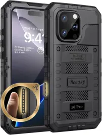 beeasy-etui-wodoodporne-do-iphone-16-pro-max-metalowe-360-pancerne-czarne