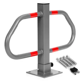 blokada-parkingowa-skladana-zapora-50cm-na-klucz-z-odblaskowymi-pasami
