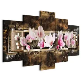 obraz-5-czesci-tryptyk-kwiaty-magnolia-abstrakcja-do-salon-sypialni-200x100