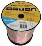 kabel-glosnikowy-technisat-2x15mm-szpula-100m-cca-miedz-ofc-hi-fi-szpula-stan-opakowania-oryginalne