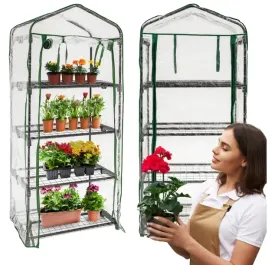 mini-szklarnia-balkonowa-ogrodowa-4-polki-regal-warzywniak-zielnik-155cm