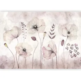 fototapeta-kwiaty-maki-laka-natura-bez-boho-tapeta-sypialnia-salon-350x256