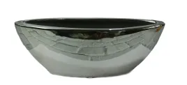 oslonka-dekoracyjna-srebrna-ceramika-lodka-32-cm