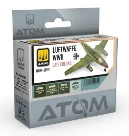 ammo-mig-20911-atom-luftwaffe-wwii-late-colors-zestaw-farb-4x20ml