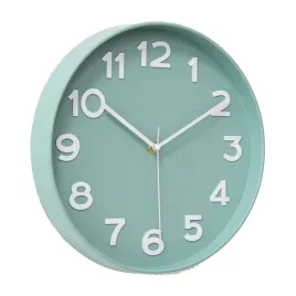 hzdhclh-zegar-scienny-30cm-bez-tykania-zielony-do-kuchni-biura-salonu