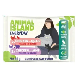 animal-island-kota-saszetki-4x85g-kurczak-przepiorka-i-kurczak-jagniecina