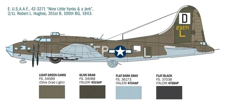 1-72-model-bombowca-b-17f-flying-fortress-memphis-belle-bad-penny-model-b-17f-flying-fortress
