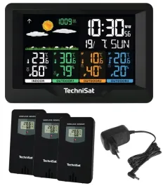stacja-pogody-termometr-3-czujniki-zewnetrzne-zegar-dcf-technisat-imeteo-x4