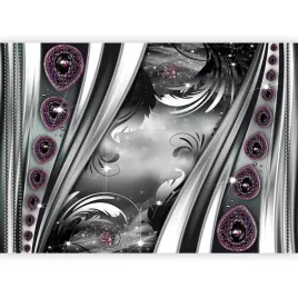 fototapeta-abstrakcja-ornamenty-nowoczesna-glamour-srebrny-salon-3d-400x280