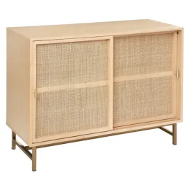 komoda-2-drzwiowa-bezowa-styl-boho-rattan-brazowa-polka-do-salonu-zamykana