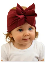 opaska-turban-dziewczeca-profilowana-rozm-40-44-wiosna-jesien-7-12m-bordowa