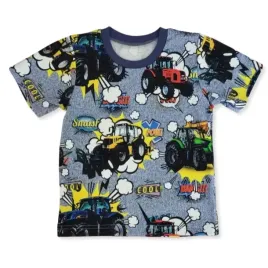 bluzka-92-t-shirt-krotki-rekaw-do-zlobka-dla-chlopca-bawelna-100percent-traktorki