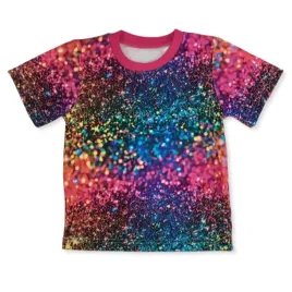bluzka-122-t-shirt-krotki-rekaw-koszulka-dziewczeca-bawelna-100percent-glitter