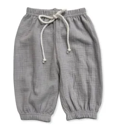 spodenki-muslinowe-niemowlece-80-spodnie-letnie-dla-niemowlat-na-lato-szare