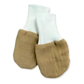 niedrapki-muslin-rekawiczki-lapki-wyprawka-dla-noworodka-na-lato-bezowe
