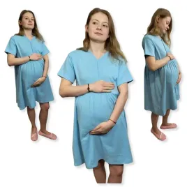 koszula-nocna-ciazowa-do-porodu-bawelniana-krotki-rekaw-rozm-xxl-blekitna