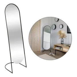 lustro-stojace-zakraglone-owalne-140x39-cm-metalowe-duze-czarne-stylowe
