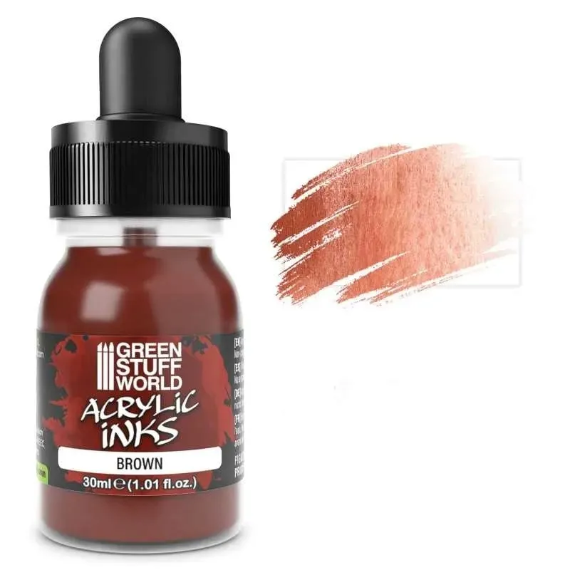 gsw-acrylic-ink-opaque-brown-30ml-stan-nowy