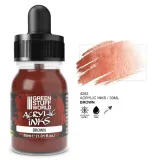 gsw-acrylic-ink-opaque-brown-30ml-stan-nowy