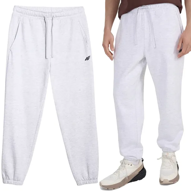 Spodnie Dresowe Męskie 4F Joggery Sportowe Dresy Bawełniane M1140-27M-XL