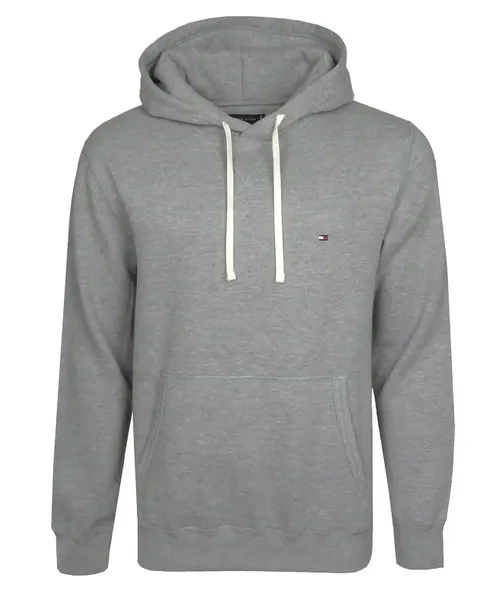 TOMMY HILFIGER bluza męska z kapturem, szary melanż, L