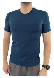 koszulka-meska-t-shirt-granat-gladka-krotki-rekaw-bawelna-basic-l