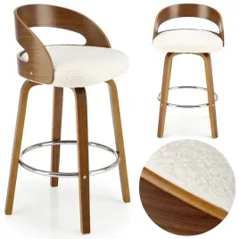 hoker-drewniany-krzeslo-barowe-klasyczne-tkanina-boucle-kremowy-orzech-h110