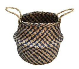 kosz-z-trawy-morskiej-decodomi-granat-sr-30-cm