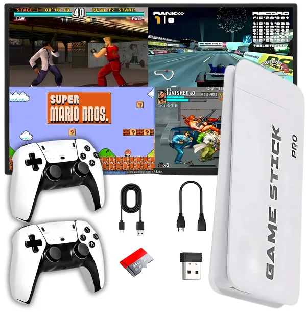 GRA TELEWIZYJNA KONSOLA RETRO M15 PRO HIKARI 20000 GIER 2 PADY 64GB PL
