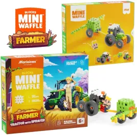 marioinex-klocki-waffle-mini-farmer-traktor-z-opryskiwaczem-50-elementow