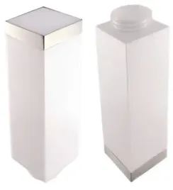 srebrny-kwadratowy-klosz-do-lampy-ogrodowej-kinkietu-267-szeroki