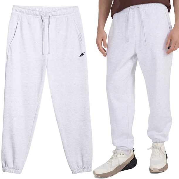 Spodnie Dresowe Męskie 4F Joggery Sportowe Dresy Bawełniane M1140-27M-L